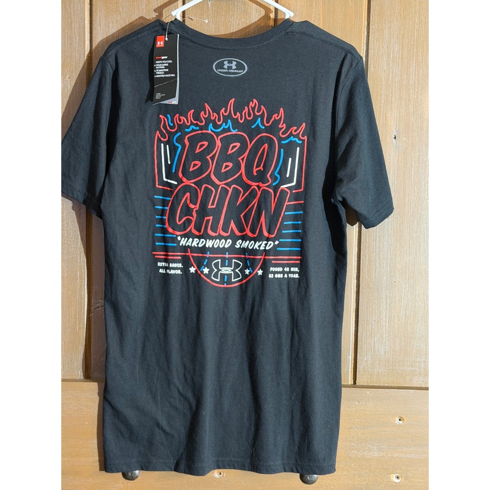 Under Armour Joel Embiid BBQ CHKN The Process Basketball T-Shirt Black Small NWT